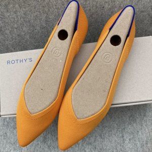 Rothy's Saffron Flat Points, size 8